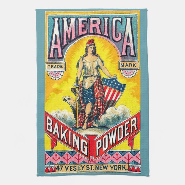 Amerikanska Baking Powder Kökshandduk (Vertikal)