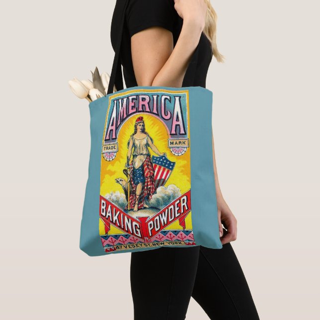Amerikanska Baking Powder Tygkasse (Närbild)