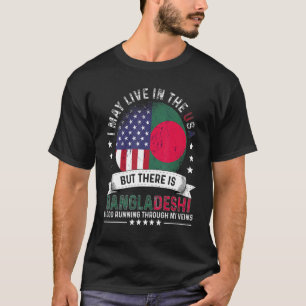 Amerikanska Bangladesh hem i USA Patriot Banglades T Shirt