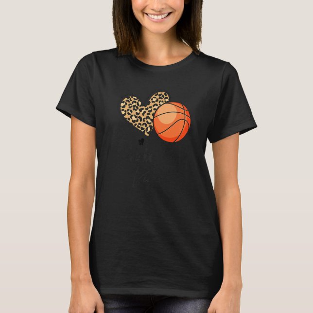 Amerikanska basketmatchdagen Vibes Basketball Mamm T Shirt (Framsida)