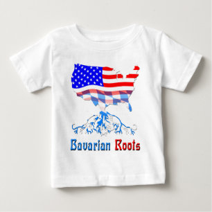 Amerikanska bayerska rötter t shirt