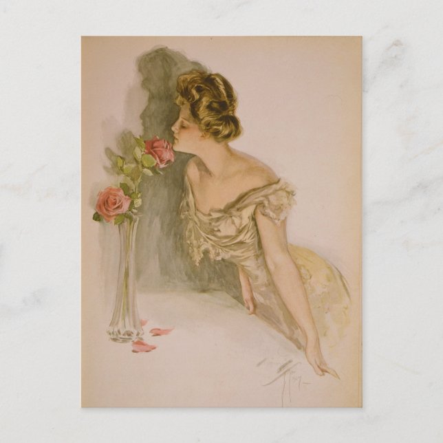 Amerikanska beauties av Harrison Fisher Vykort (Framsida)