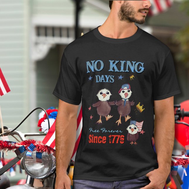 Amerikanska befrielserörelsen "No Kung Days" (inga T Shirt (American Liberty "No King Days" Free Forever T-Shirt)