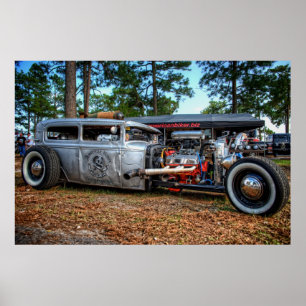 Amerikanska Bikerna Råtta Rod Poster