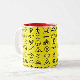 Amerikanska Bild Symbols-kaffe Mugg