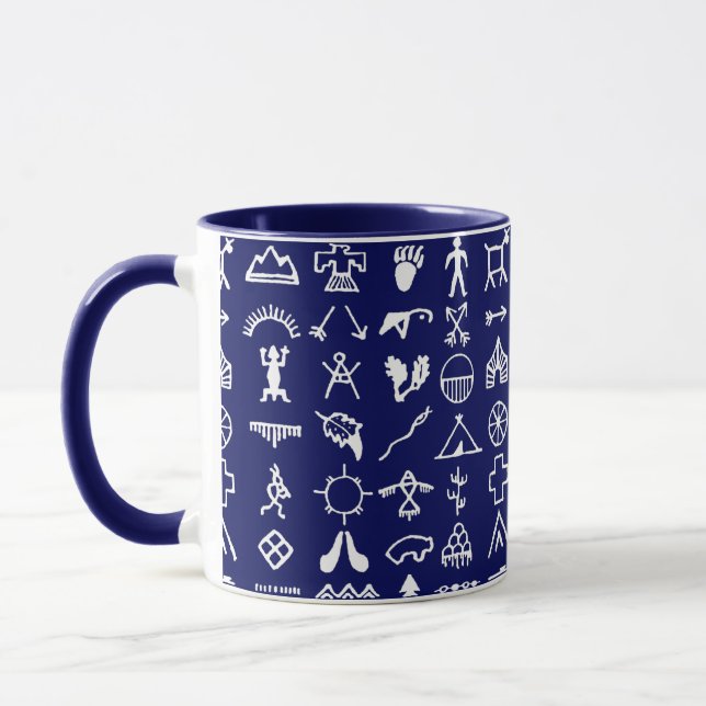 Amerikanska Bild Symbols-kaffe Mugg (Vänster)