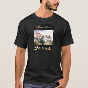 Amerikanska Bless Jesus T Shirt