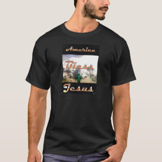 Amerikanska Bless Jesus T Shirt