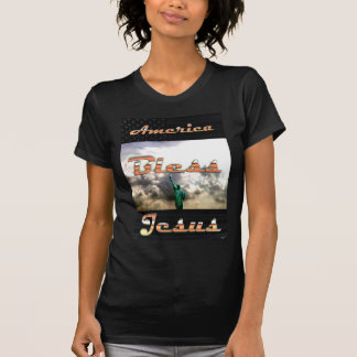 Amerikanska Bless Jesus T Shirt