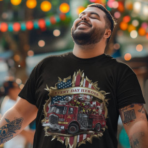 Amerikanska brandmän Emblem T Shirt