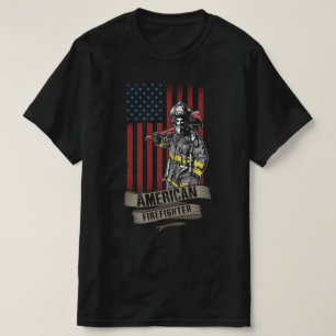 Amerikanska brandmän t shirt
