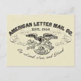 Amerikanska Brev Mail Company Postcard Vykort