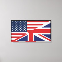 Amerikanska - British Combined Flagga