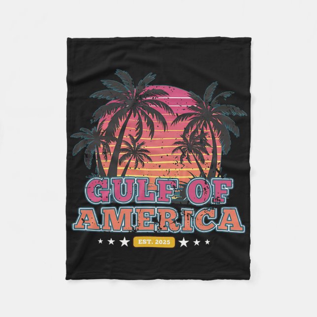 Amerikanska Bukt Mexiko Fleecefilt (Framsidan)