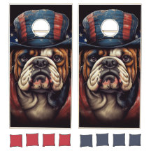 amerikanska Bulldog Cornhole Set
