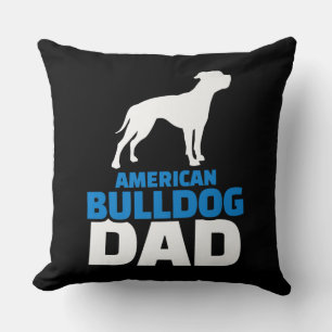 Amerikanska Bulldog Pappa Premium Gift for Bulldog Kudde
