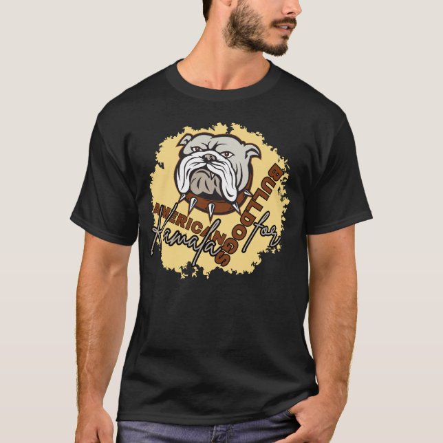 Amerikanska bullhundar för kamala t shirt (Framsida)