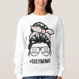 Amerikanska Bully Mamma-soporna bun-hårglasögon, B T Shirt