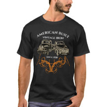 Amerikanska Byggt Vintage Järn Orange Streck 