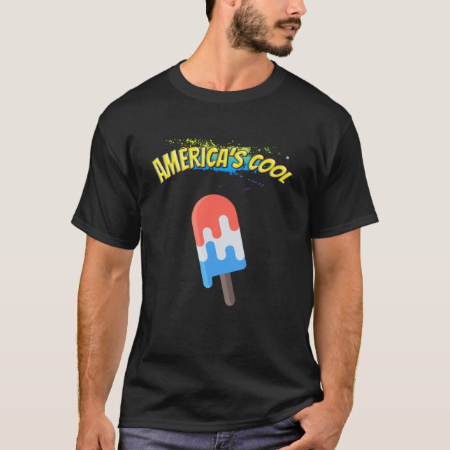Amerikanska Coolan Ice Cream Sarcastic Joke T Shirt (Framsida)