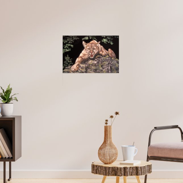Amerikanska Cougar poster (Vardagsrum 3)