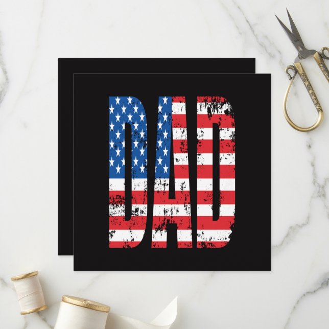 amerikanska dad flagga program (Fram/Back In Situ)