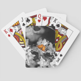 Amerikanska Dam-fjäril på Blommarnas uppspelningsk Casinokort