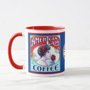 Amerikanska Dam-kaffe Mugg
