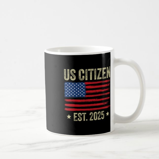 Amerikanska Dekorationen "New Usa Citizen" Kaffemugg (Höger)