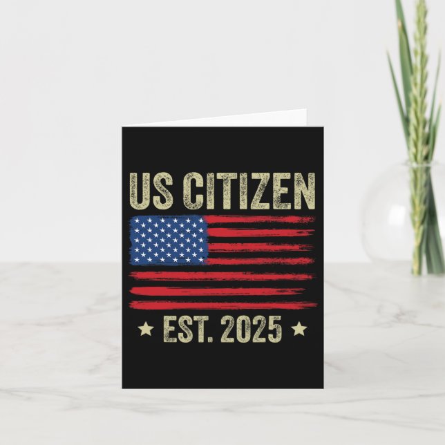 Amerikanska Dekorationen "New Usa Citizen" Kort (Framsida)
