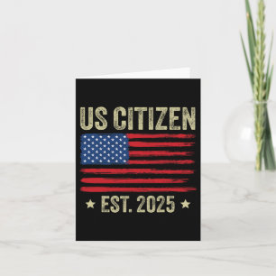 Amerikanska Dekorationen "New Usa Citizen" Kort