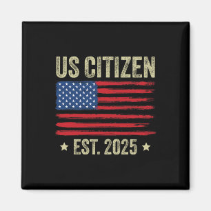 Amerikanska Dekorationen "New Usa Citizen" Magnet