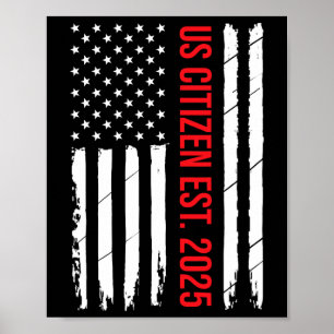 Amerikanska Dekorationen "New Usa Citizen" Poster