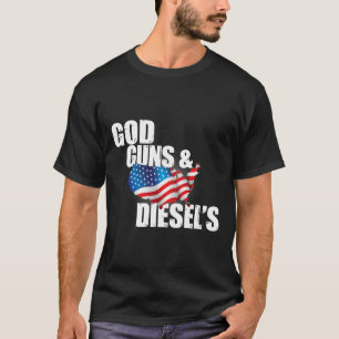 Amerikanska Diesel Lastbil Owners, Gud Guns T-Shir T Shirt