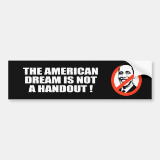 AMERIKANSKA DRÖMMEN ÄR INTE EN HANDOUT BILDEKAL