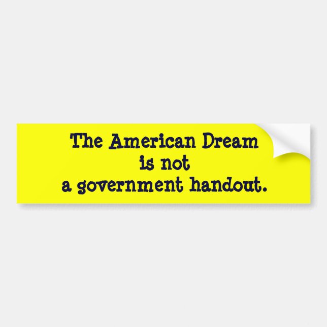 Amerikanska drömmen bildekal (Framsidan)