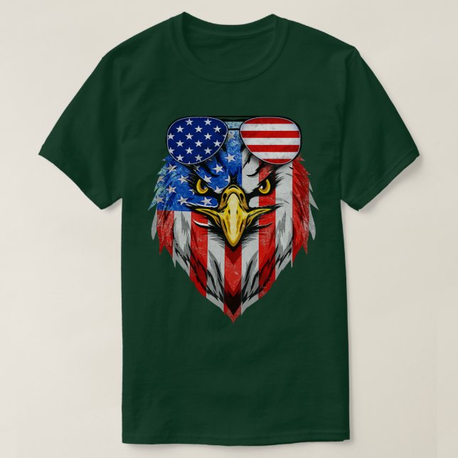 Amerikanska Eagle 1 T Shirt (Design framsida)