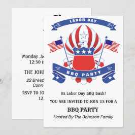 Amerikanska Eagle BBQ Party Inbjudningar