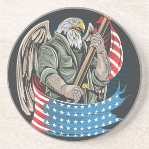 Amerikanska Eagle Dekorativ kudde Underlägg