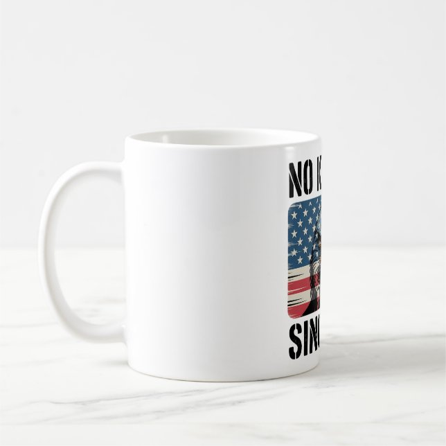 Amerikanska Eagle Flagga Ansikte sedan 1776 Kaffemugg (Vänster)