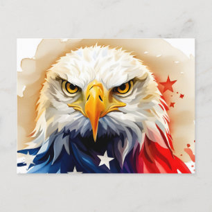 Amerikanska Eagle, Förenta staterna, vykort för po
