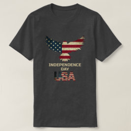 Amerikanska Eagle Independence day USA flagga T Shirt