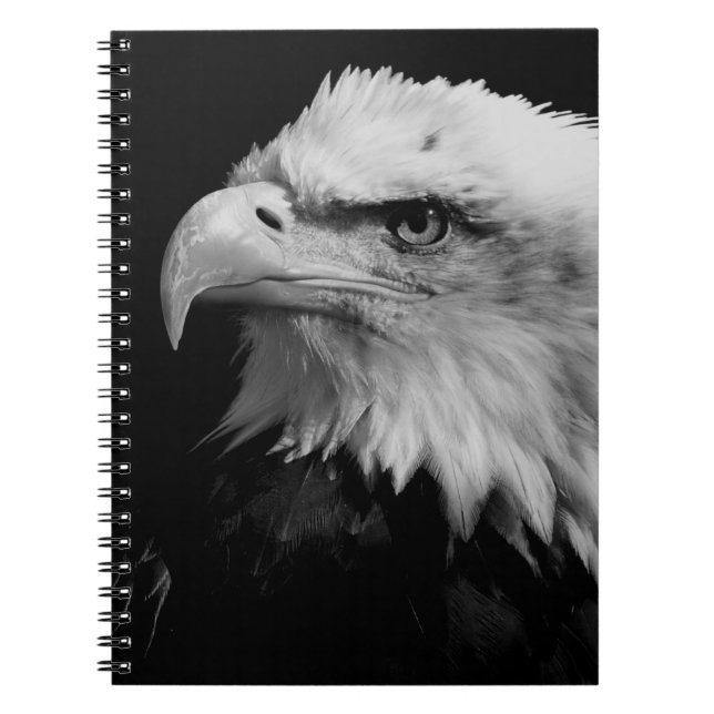 Amerikanska Eagle Leader Motivational Anteckningsbok (Framsidan)