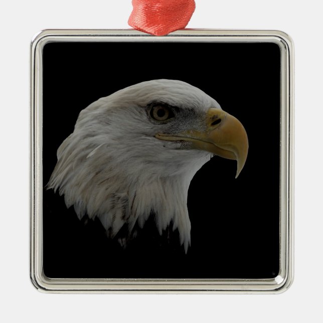 Amerikanska Eagle Leader Motivational Julgransprydnad Metall (Framsidan)