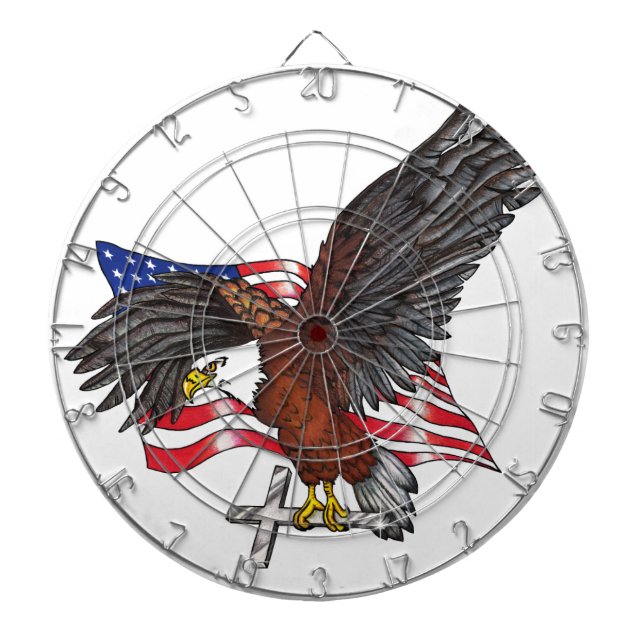 Amerikanska Eagle med Kor Darttavla (Framsidan)