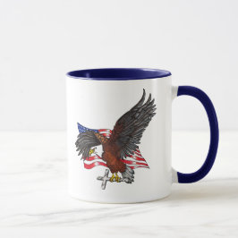 Amerikanska Eagle med Kor Mugg