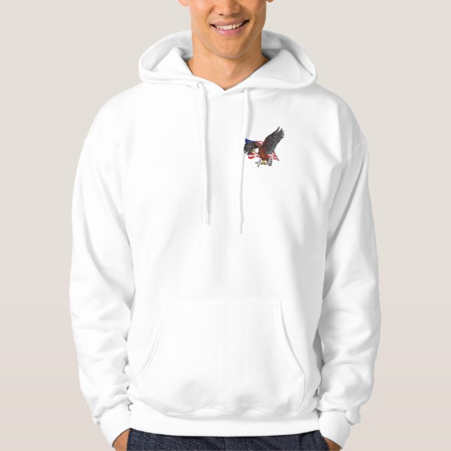 Amerikanska Eagle med Kor Sweatshirt (Framsida)
