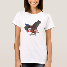 Amerikanska Eagle med Kor T-shirt