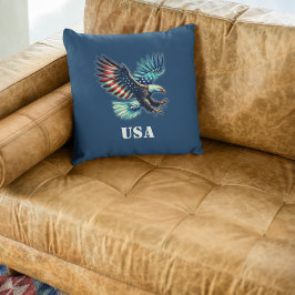Amerikanska Eagle Patriotic USA Kudde