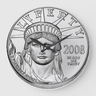 Amerikanska Eagle Platinum Reverse Proof Mynt Stor Klocka